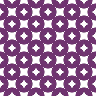 Vektör seamless modeli. Beyaz arka plan üzerinde mor Modern şık doku. Geometrik oyma yinelenen. Çağdaş grafik tasarım. 