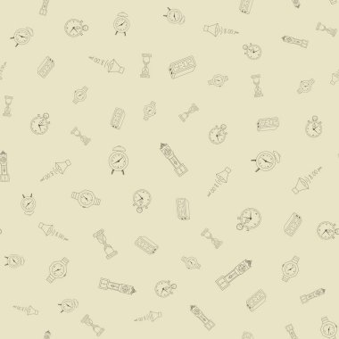 Zaman Dikişsiz desen vektör çizim