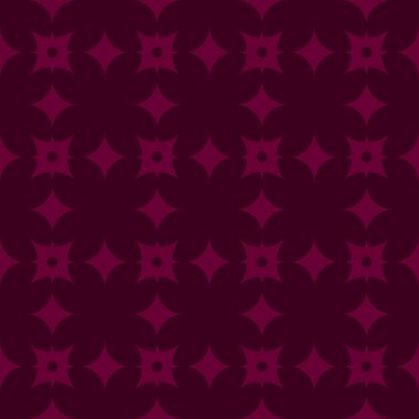 Koyu kırmızı zemin üzerine kırmızı soyut seamless modeli