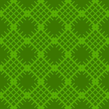 Kireç soyut desen çizgili yeşil zemin üzerine geometrik seamless modeli dokulu