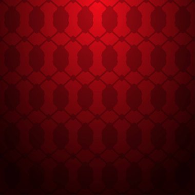 Vektör seamless modeli. Modern şık doku. Geometrik oyma yinelenen. Çağdaş grafik tasarım. Kırmızı renkli gradyan arka plan.