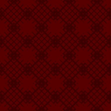 Koyu kırmızı zemin üzerine kırmızı Dikişsiz desen vektör. Modern şık doku. Geometrik oyma yinelenen. Çağdaş grafik tasarım. 