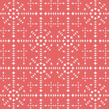 Pembe soyut geometrik Dikişsiz desen beyaz arka plan üzerinde