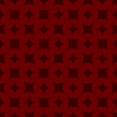 Koyu kırmızı zemin üzerine kırmızı Dikişsiz desen vektör. Modern şık doku. Geometrik oyma yinelenen. Çağdaş grafik tasarım. 