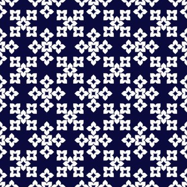 Donanma soyut geometrik Dikişsiz desen beyaz arka plan üzerinde