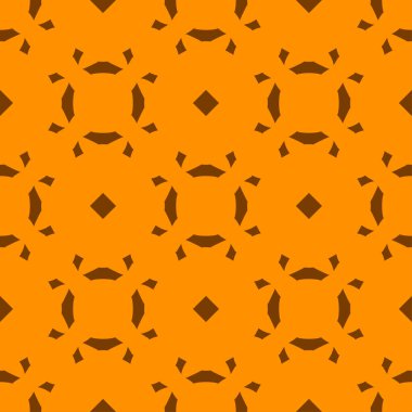 Turuncu arka plan, şeritli geometrik seamless modeli dokulu