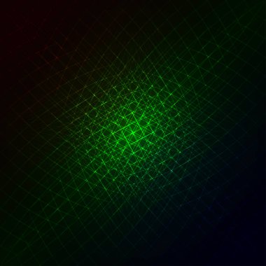 Degrade ışıklar soyut geometrik şekil koyu arka plan üzerinde