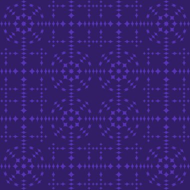 Indigo soyut desen çizgili mor zemin üzerine geometrik seamless modeli dokulu