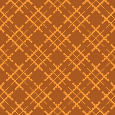 Turuncu arka plan, şeritli geometrik seamless modeli dokulu