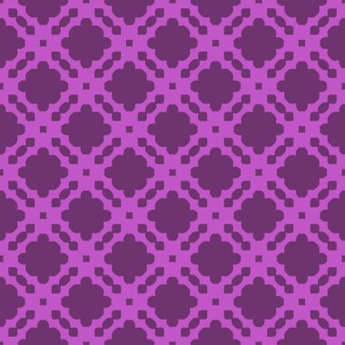 Vektör seamless modeli. Modern şık doku. Geometrik oyma yinelenen. Çağdaş grafik tasarım. Mor renk arka plan.