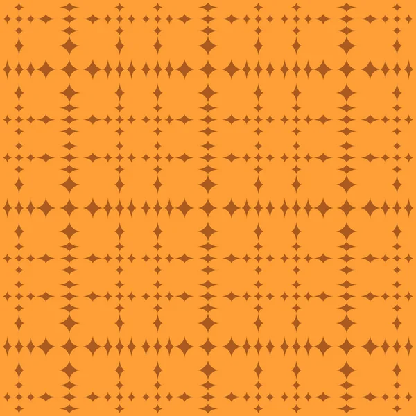 Oranje Abstracte Geometrische Naadloze Patroon Donkere Oranje Achtergrond — Stockvector