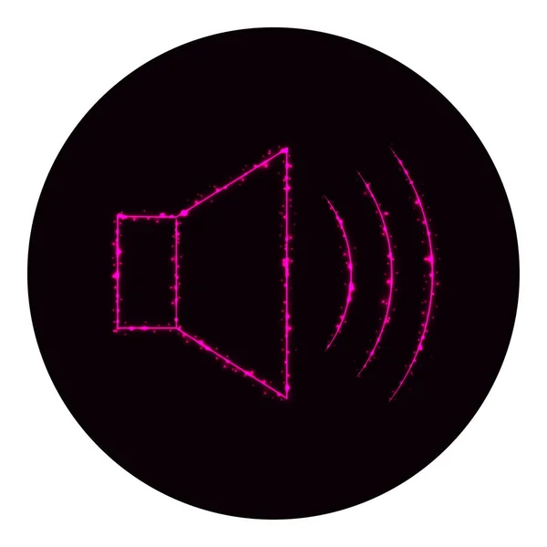 Web Symbol Silhouette Von Lichtern Auf Schwarzem Hintergrund Neon Vektorsymbol — Stockvektor