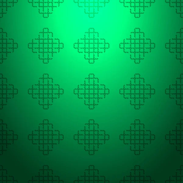 Fond Abstrait Vert Motif Géométrique Sans Couture Rayé Texturé Avec — Image vectorielle