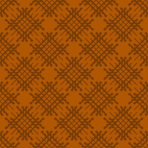 Oranje Abstracte Geometrische Naadloze Patroon Donkere Oranje Achtergrond — Stockvector