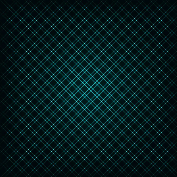 Aqua Lichten Abstracte Geometrische Vorm Donkere Achtergrond — Stockvector