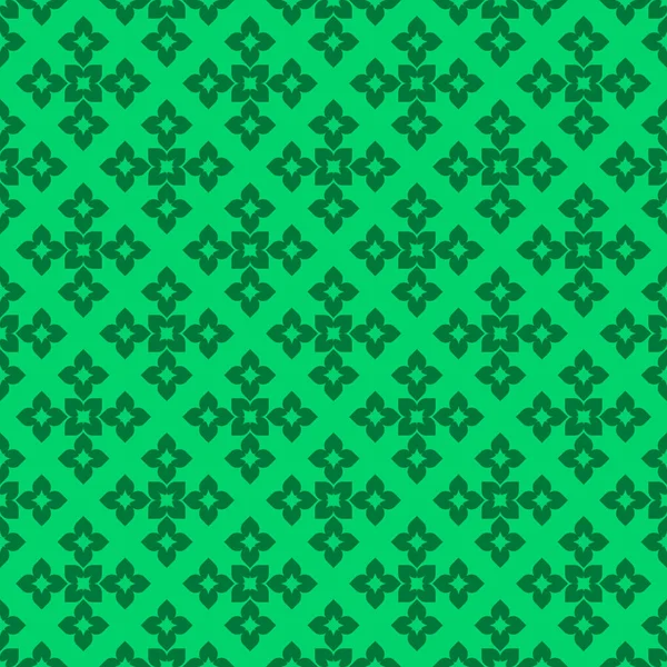 Groene Abstracte Naadloze Geometrische Structuurpatroon Donkere Groene Achtergrond — Stockvector