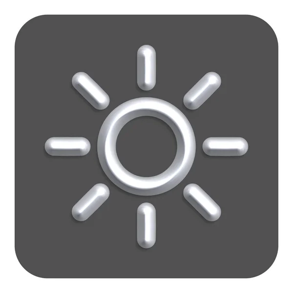 Silver Line Neon Brightness Web Icon Векторная Иллюстрация — стоковый вектор