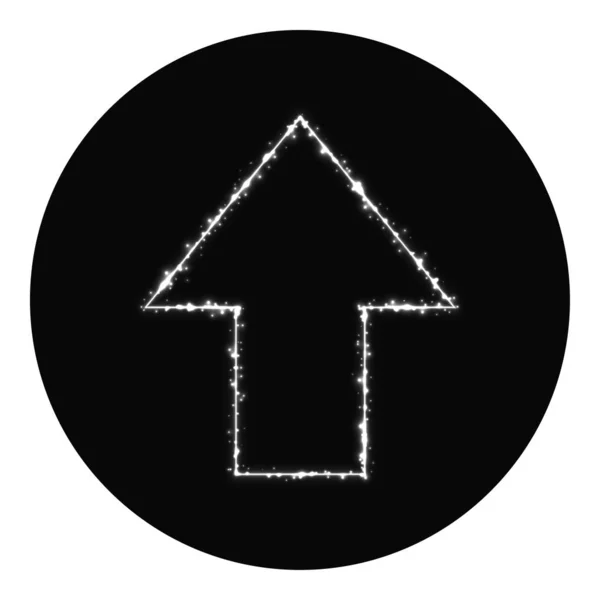 Web Symbol Silhouette Von Lichtern Auf Schwarzem Hintergrund Neon Vektorsymbol — Stockvektor