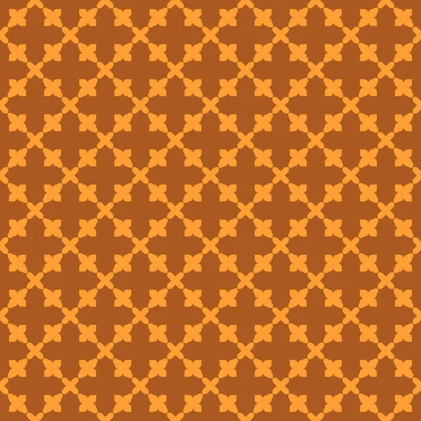 Oranje Abstracte Geometrische Naadloze Patroon Donkere Oranje Achtergrond — Stockvector