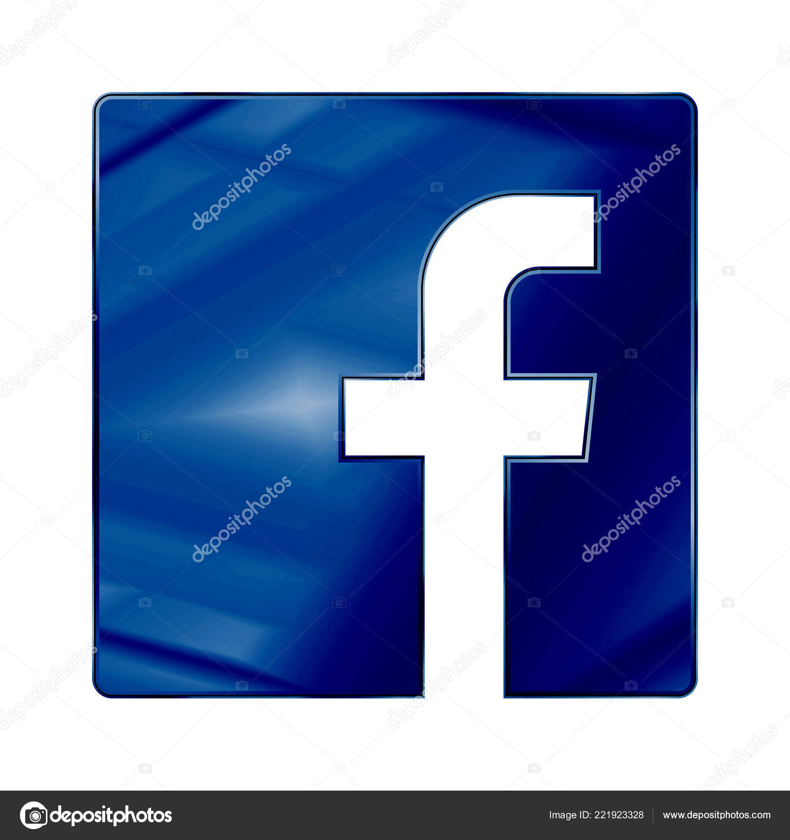 Letter Icon Social Media Icon Facebook Logo Vector Illustration Stock Vector Royalty Free Vector Image By C Inventoris