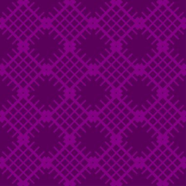 Vektör seamless modeli. Modern şık doku. Geometrik oyma yinelenen. Çağdaş grafik tasarım. Mor renk arka plan.