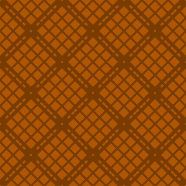 Turuncu soyut geometrik seamless modeli koyu turuncu zemin üzerine