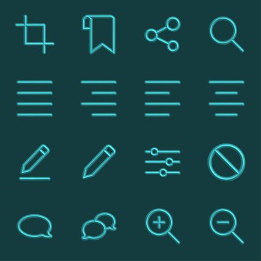Hacimsel Camgöbeği Web simgesi toplama, 3d işareti vektör çizim.