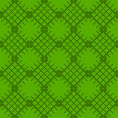 Kireç soyut desen çizgili yeşil zemin üzerine geometrik seamless modeli dokulu