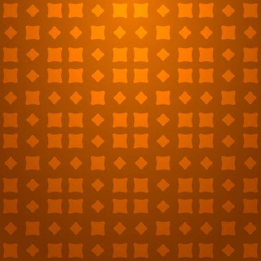 Turuncu soyut geometrik seamless modeli koyu turuncu zemin üzerine