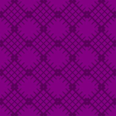 Vektör seamless modeli. Modern şık doku. Geometrik oyma yinelenen. Çağdaş grafik tasarım. Mor renk arka plan.