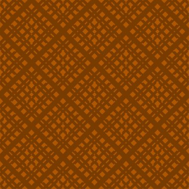 Turuncu soyut geometrik seamless modeli koyu turuncu zemin üzerine