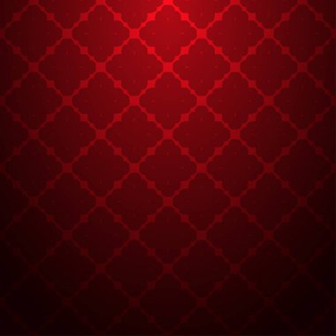 Vektör seamless modeli. Modern şık doku. Geometrik oyma yinelenen. Çağdaş grafik tasarım. Kırmızı renk grafient arka plan.