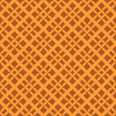 Turuncu arka plan, şeritli geometrik seamless modeli dokulu