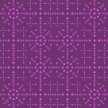 Vektör seamless modeli. Modern şık doku. Geometrik oyma yinelenen. Çağdaş grafik tasarım. Mor renk arka plan.
