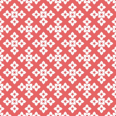 Pembe soyut geometrik Dikişsiz desen beyaz arka plan üzerinde