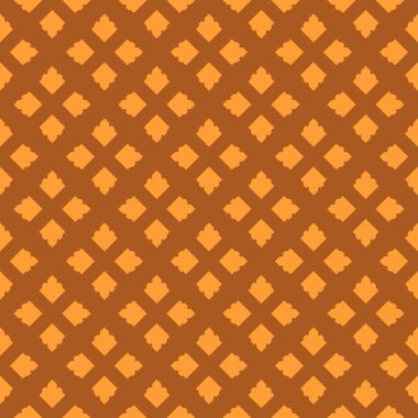 Turuncu arka plan, şeritli geometrik seamless modeli dokulu