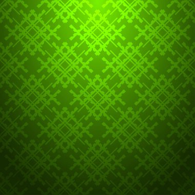 Kireç soyut desen çizgili yeşil zemin üzerine geometrik seamless modeli dokulu