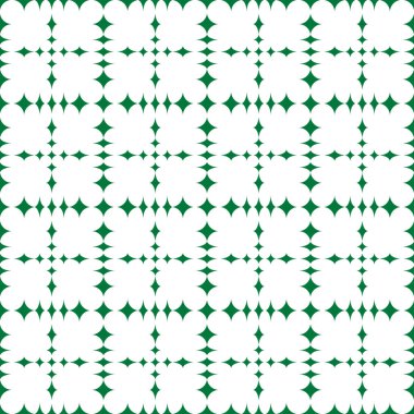 Yeşil soyut Dikişsiz dokulu geometrik desen beyaz arka plan üzerinde