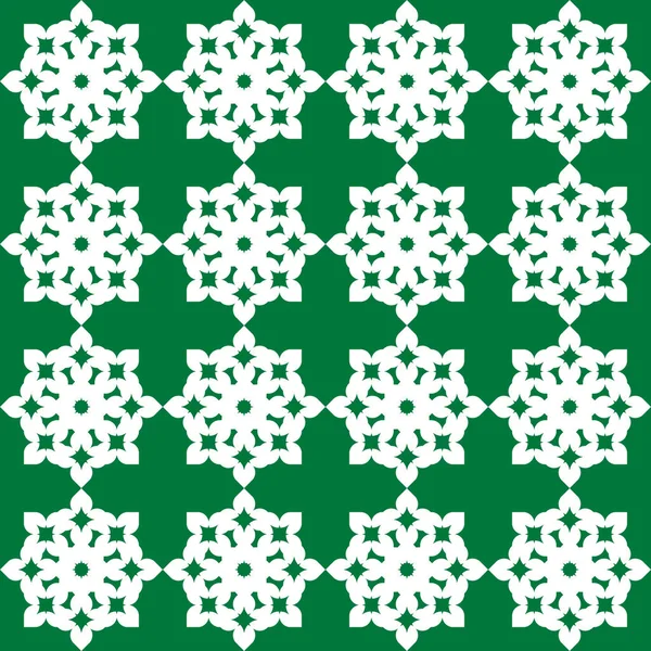 Modèle Géométrique Texturé Abstrait Vert Sans Couture Sur Fond Blanc — Image vectorielle