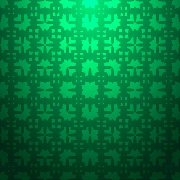Zelené Pozadí Abstraktní Prokládané Texturou Geometrický Vzor Bezešvé Přechodem Tmavé — Stockový vektor