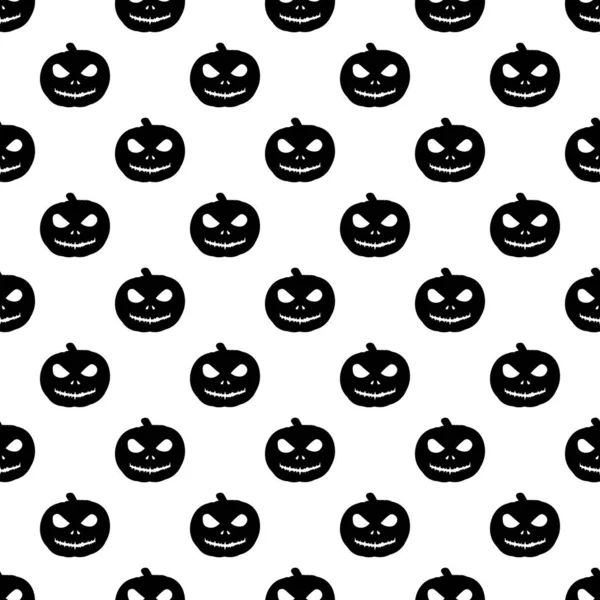 Halloween pattern seamless in simple style vector illustration — Stock Vector