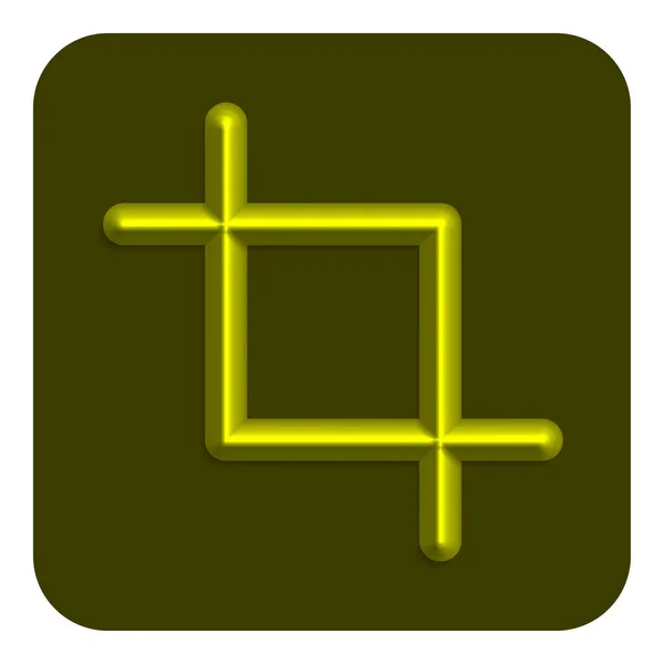 Žlutá Čára Neon Web Ikony Vektorové Ilustrace Design Symbol — Stockový vektor