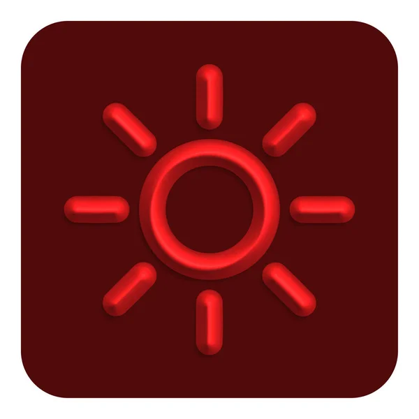 Kırmızı Çizgi Parlaklık Neon Web Simgesi Vektör Çizim Tasarım Sembolü — Stok Vektör