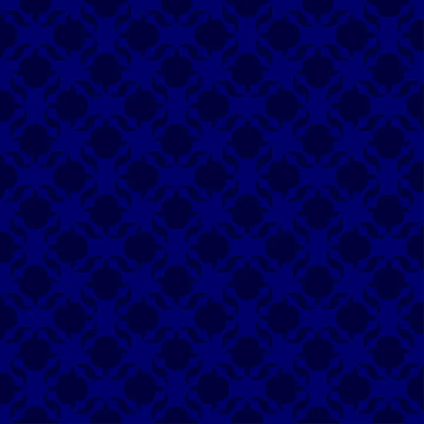 Marinblå Abstrakta Geometriska Sömlösa Mönster Mörkblå Bakgrund — Stock vektor