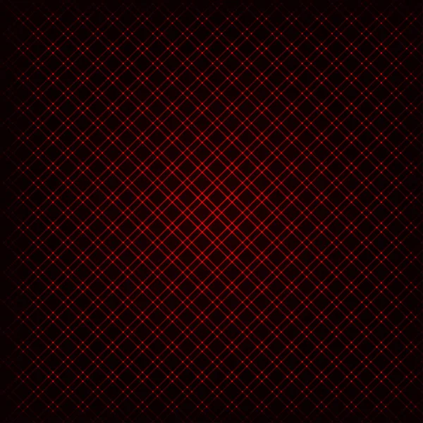 Luces Rojas Forma Geométrica Abstracta Sobre Fondo Oscuro — Archivo Imágenes Vectoriales