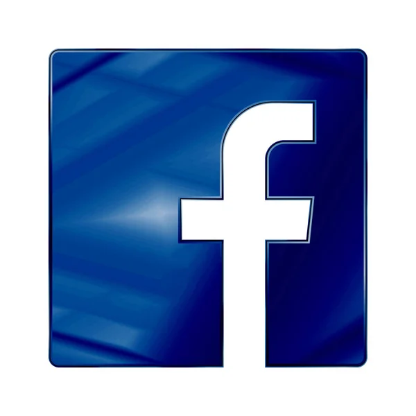 Ikon Huruf Ikon Media Sosial Ilustrasi Vektor Logo Facebook - Stok Vektor