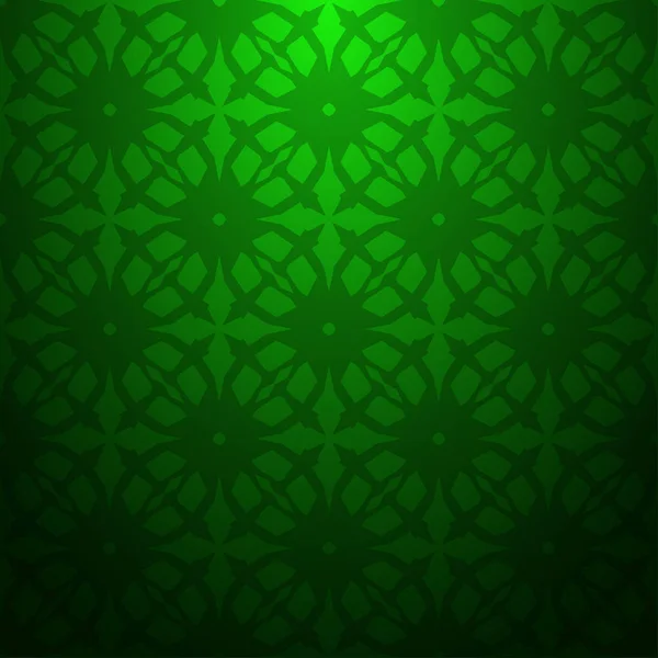 Groene Abstracte Naadloze Geometrische Structuurpatroon Verloop Achtergrond — Stockvector