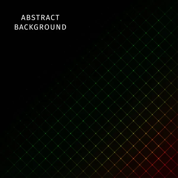 Gradient Lights Abstract Geometric Shape Dark Background — Stock Vector