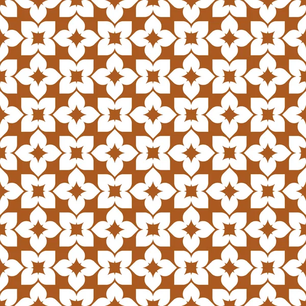 Oranje Abstracte Geometrische Naadloze Patroon Witte Achtergrond — Stockvector