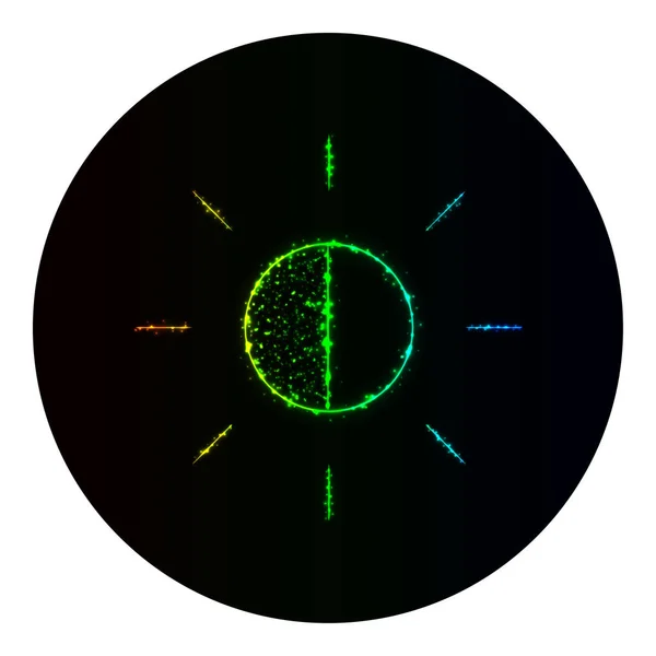 网页图标剪影的灯光在黑色背景 霓虹灯向量图标 — 图库矢量图片